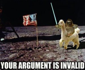 Sloth Meme - Your Argument Is Invalid Moon Sloth