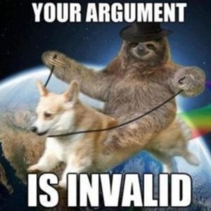 Sloth Meme - Your Argument is Invalid